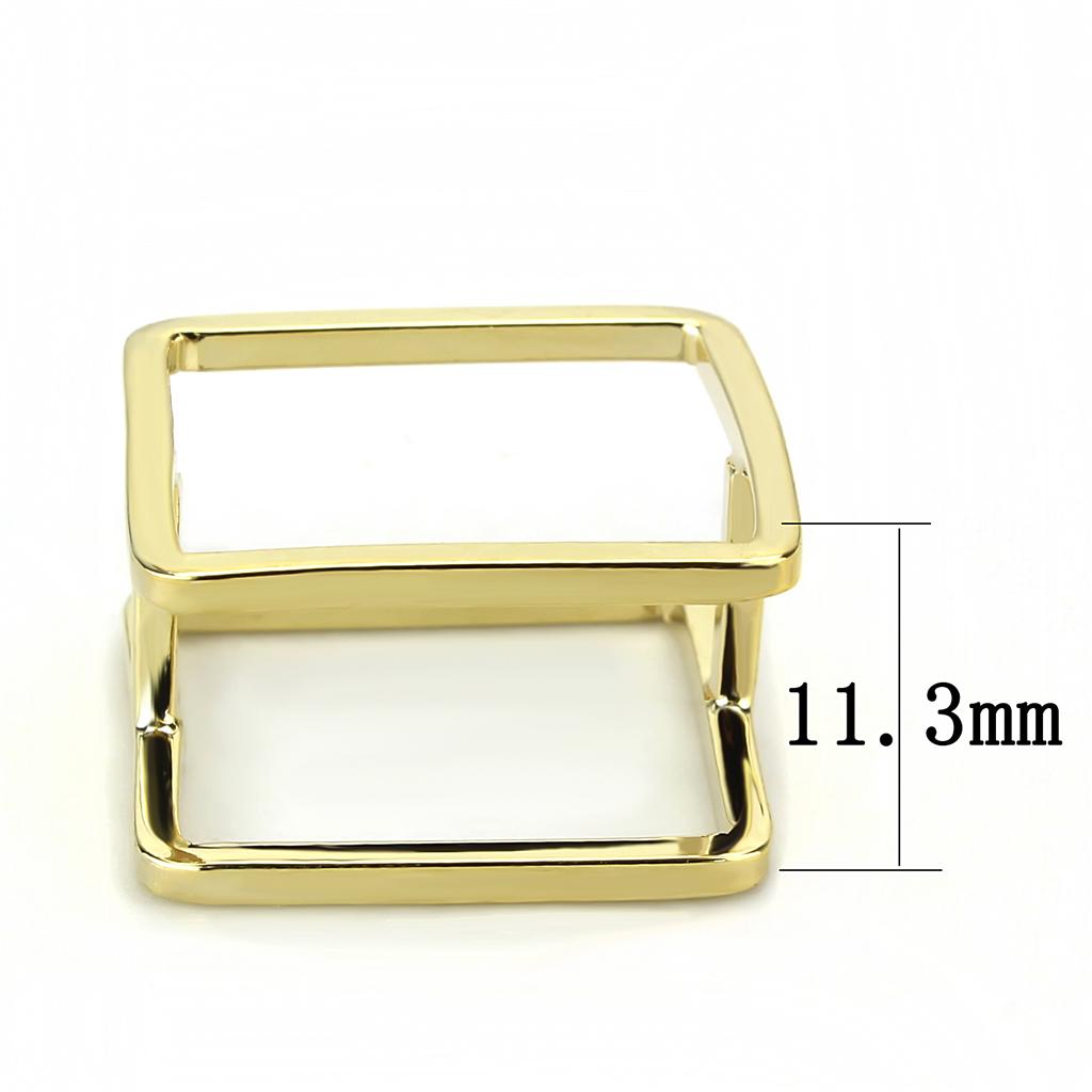LO4238 - Flash Gold Brass Ring with No Stone-1