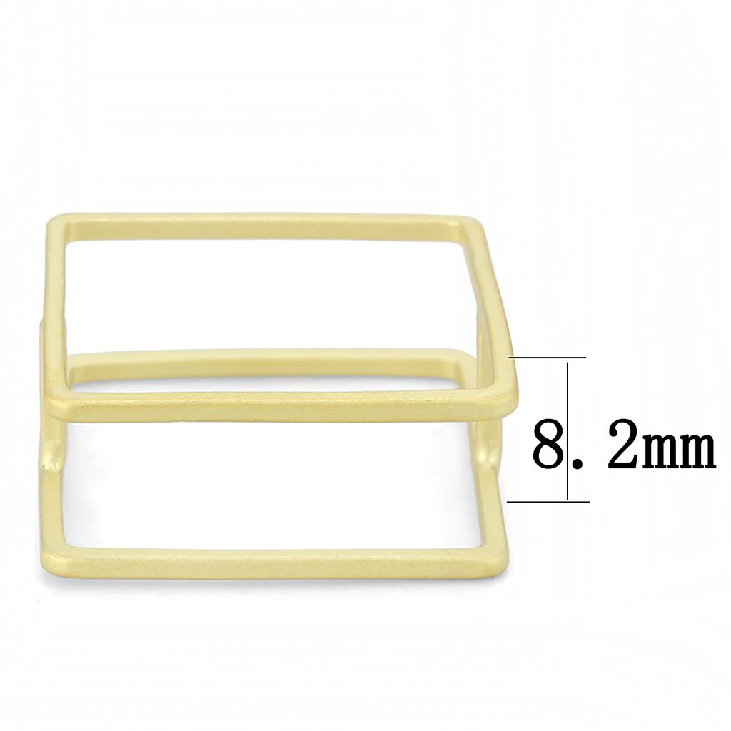 LO4239 - Matte Gold Brass Ring with No Stone-1