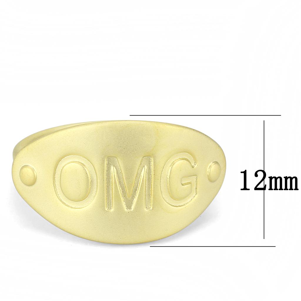 LO4243 - Matte Gold Brass Ring with No Stone-1