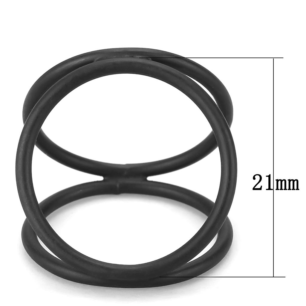 LO4248 - Ruthenium Brass Ring with No Stone-1