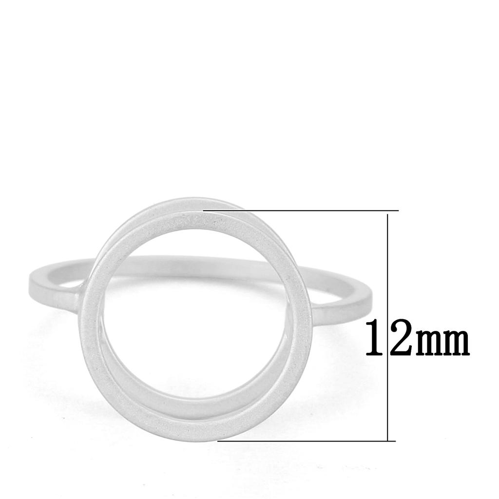 LO4250 - Matte Rhodium Brass Ring with No Stone-1
