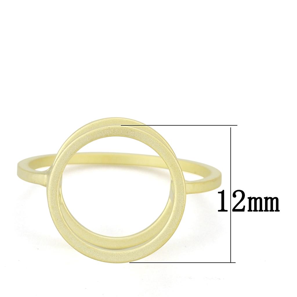 LO4252 - Matte Gold Brass Ring with No Stone-1