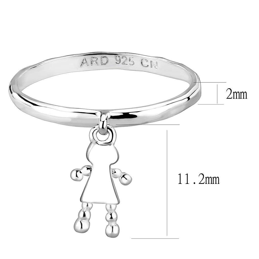 LOS327 - Silver 925 Sterling Silver Ring with No Stone-1