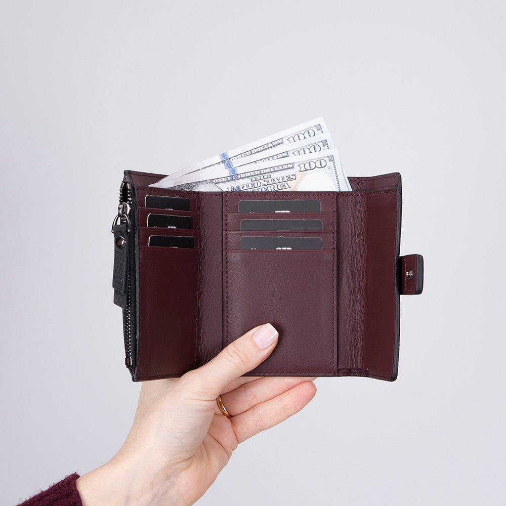 Camden Women’s Leather Wallet | Compact Genuine Leather-1