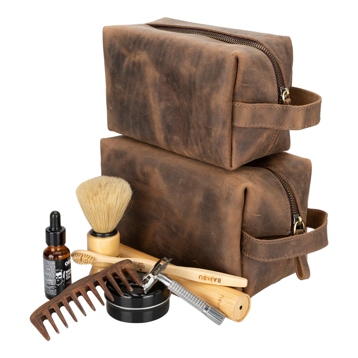 Eve Leather Dopp Kit, Medium-5