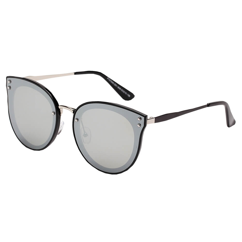RIMINI | Women Round Cat Eye Fashion Sunglasses-1