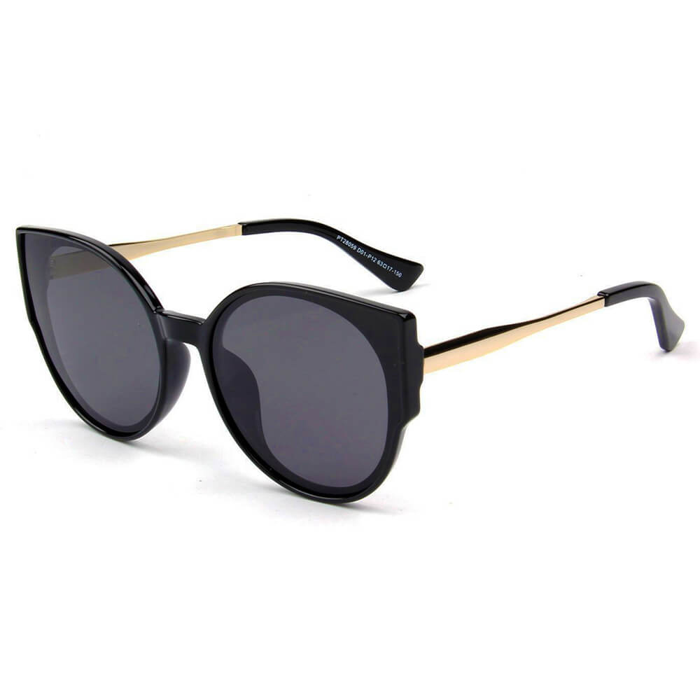 Duisburg - Women Round Cat Eye Polarized Sunglasses-0