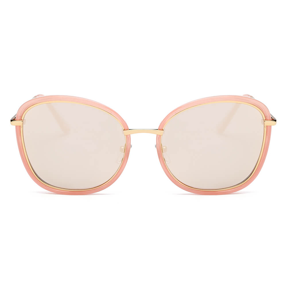 BROOKVILLE | Women Round Cat Eye Oversize Sunglasses-1