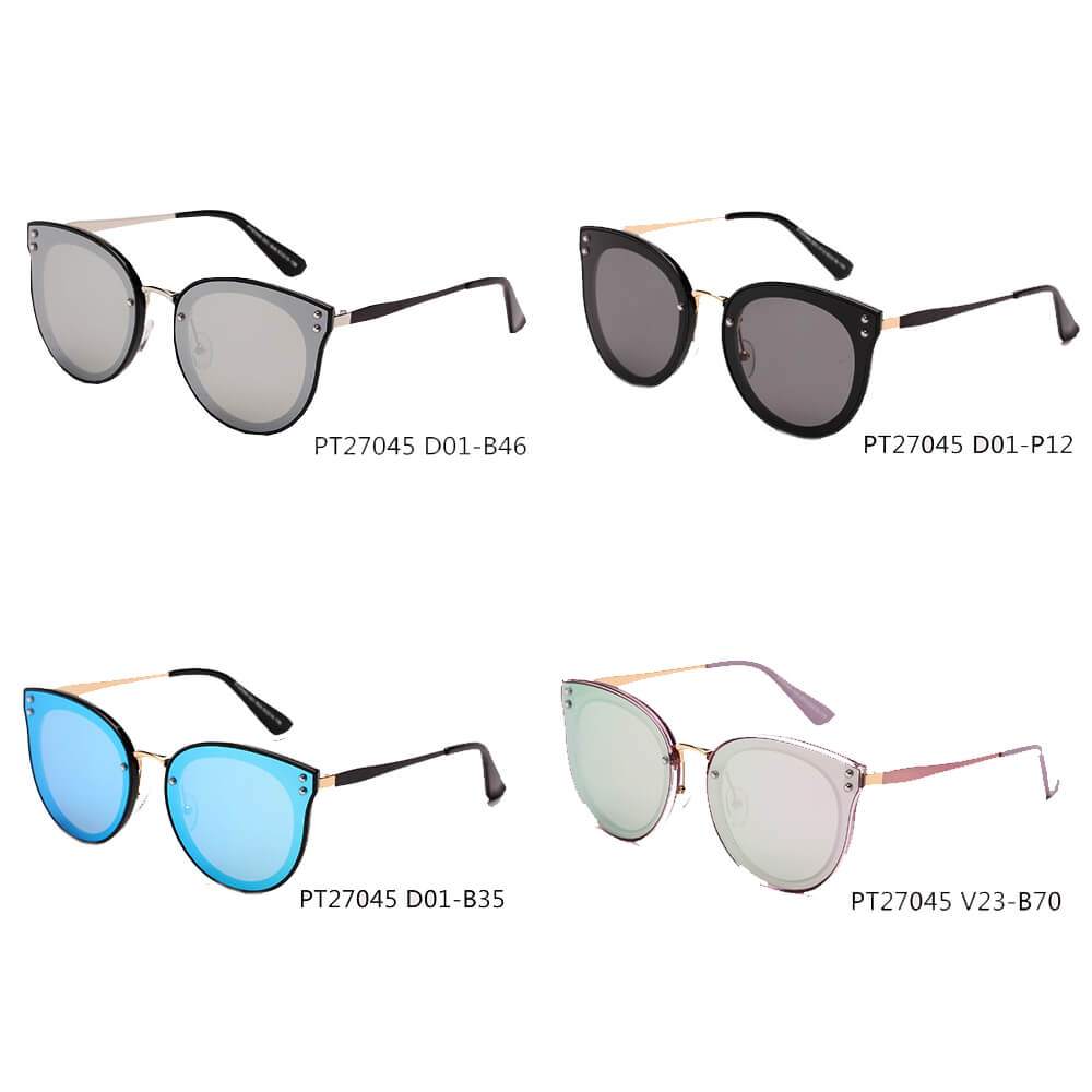 RIMINI | Women Round Cat Eye Fashion Sunglasses-4