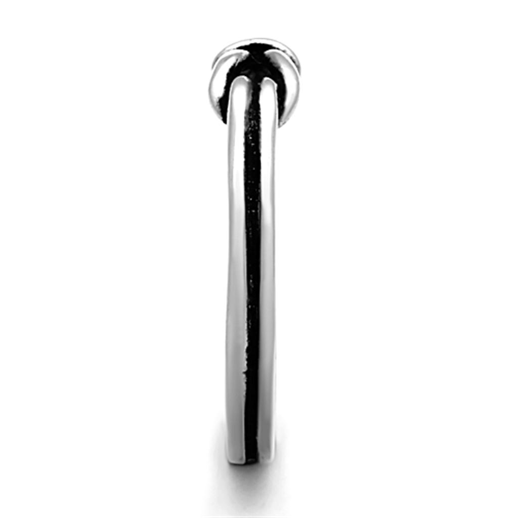 TK1239 - High polished (no plating) Stainless Steel Ring with No Stone-3