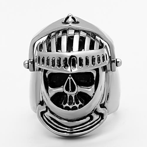 TK1348 - High polished (no plating) Stainless Steel Ring with No Stone-1