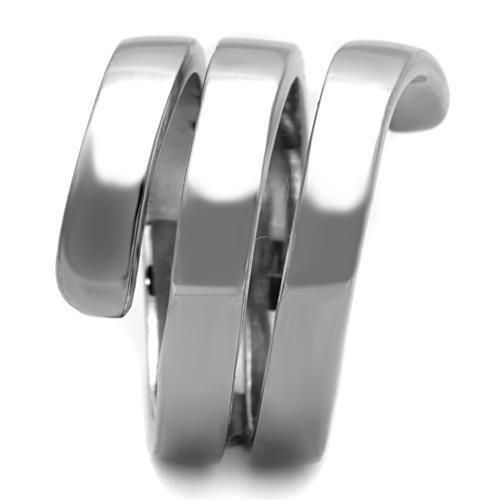 TK1519 - High polished (no plating) Stainless Steel Ring with No Stone-3