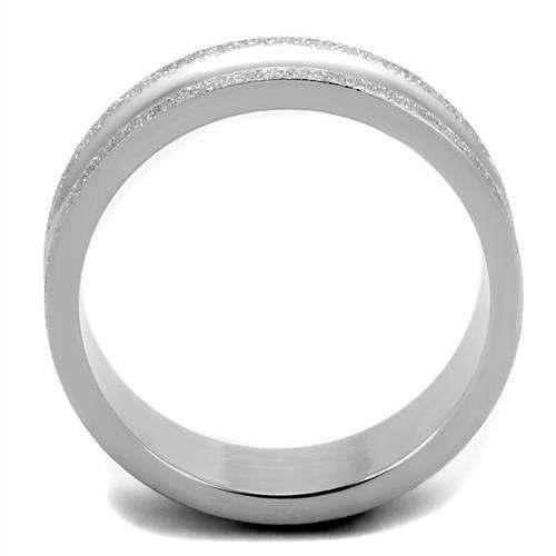 TK1666 - High polished (no plating) Stainless Steel Ring with No Stone-2