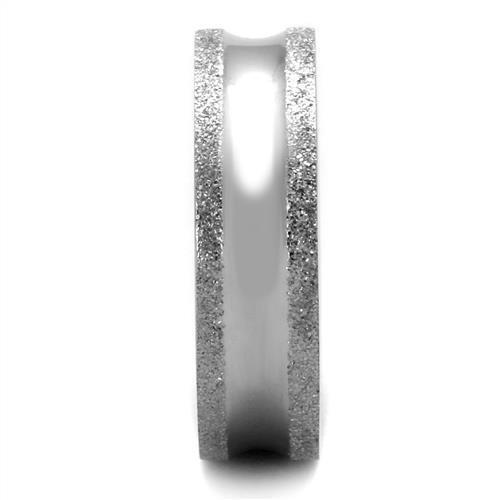 TK1666 - High polished (no plating) Stainless Steel Ring with No Stone-3