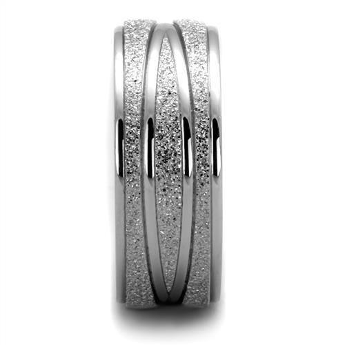 TK1671 - High polished (no plating) Stainless Steel Ring with No Stone-3
