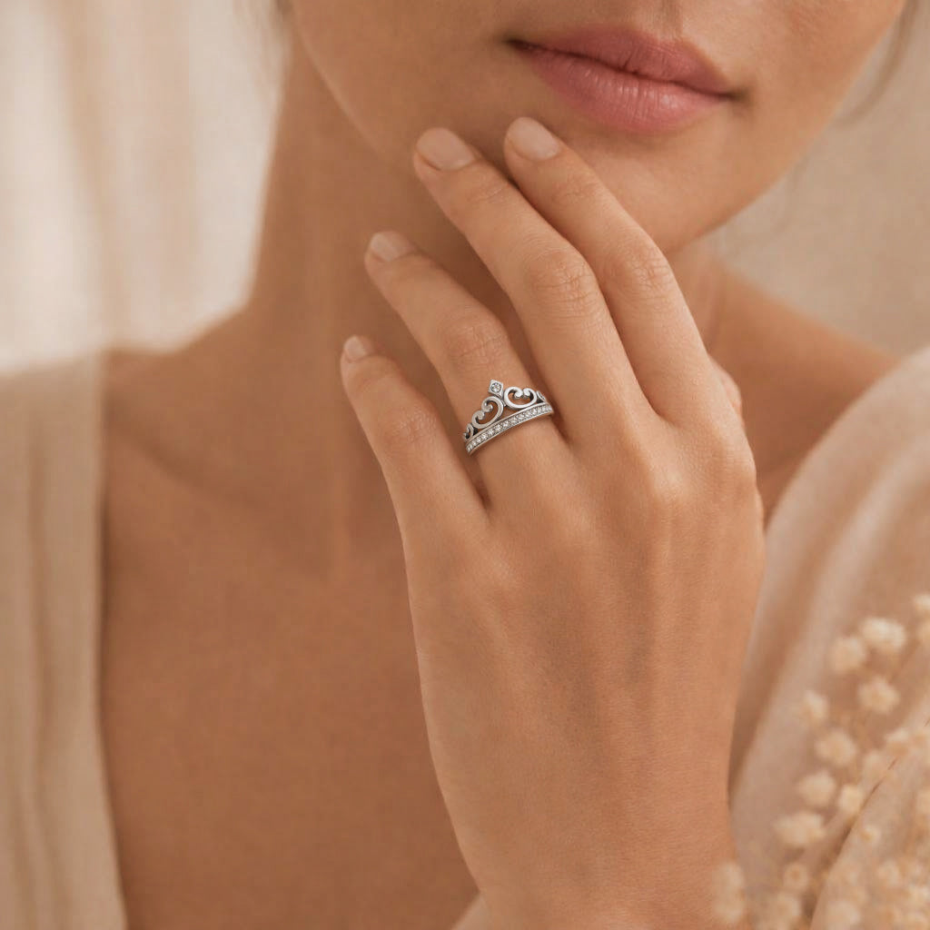 TK1821 - High polished (no plating) Stainless Steel Ring with Top Grade Crystal  in Clear-4