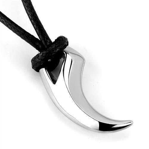 TK2004 - High polished (no plating) Stainless Steel Necklace with No Stone-2