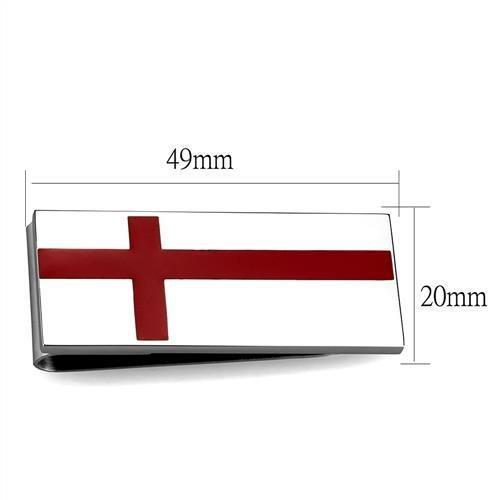 TK2089 - High polished (no plating) Stainless Steel Money clip with No Stone-1