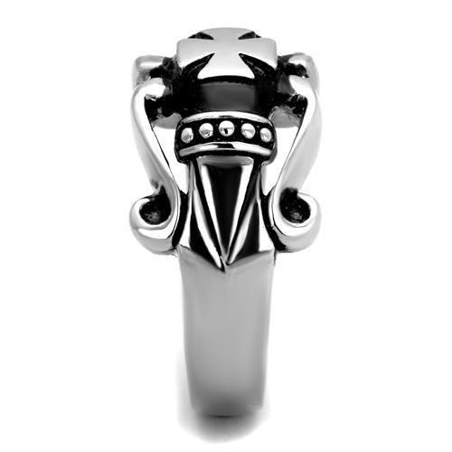 TK2141 - High polished (no plating) Stainless Steel Ring with No Stone-3