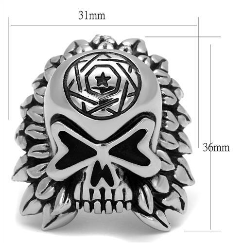 TK2247 - High polished (no plating) Stainless Steel Ring with No Stone-1