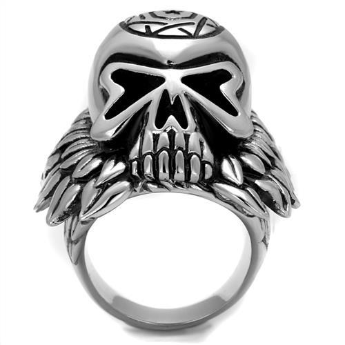 TK2247 - High polished (no plating) Stainless Steel Ring with No Stone-2