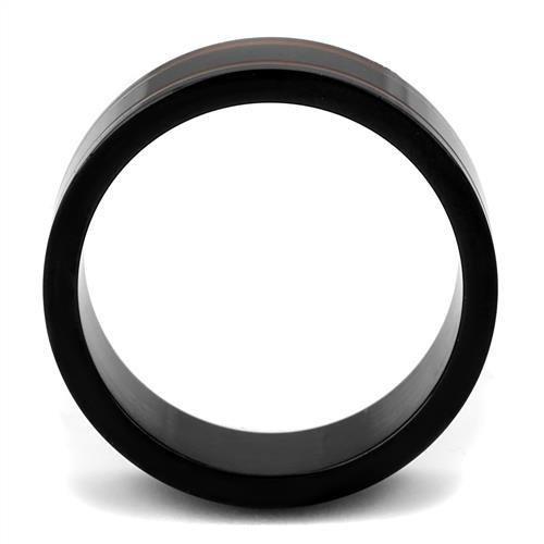 TK2407 - IP Black(Ion Plating) Stainless Steel Ring with Epoxy  in Siam-2