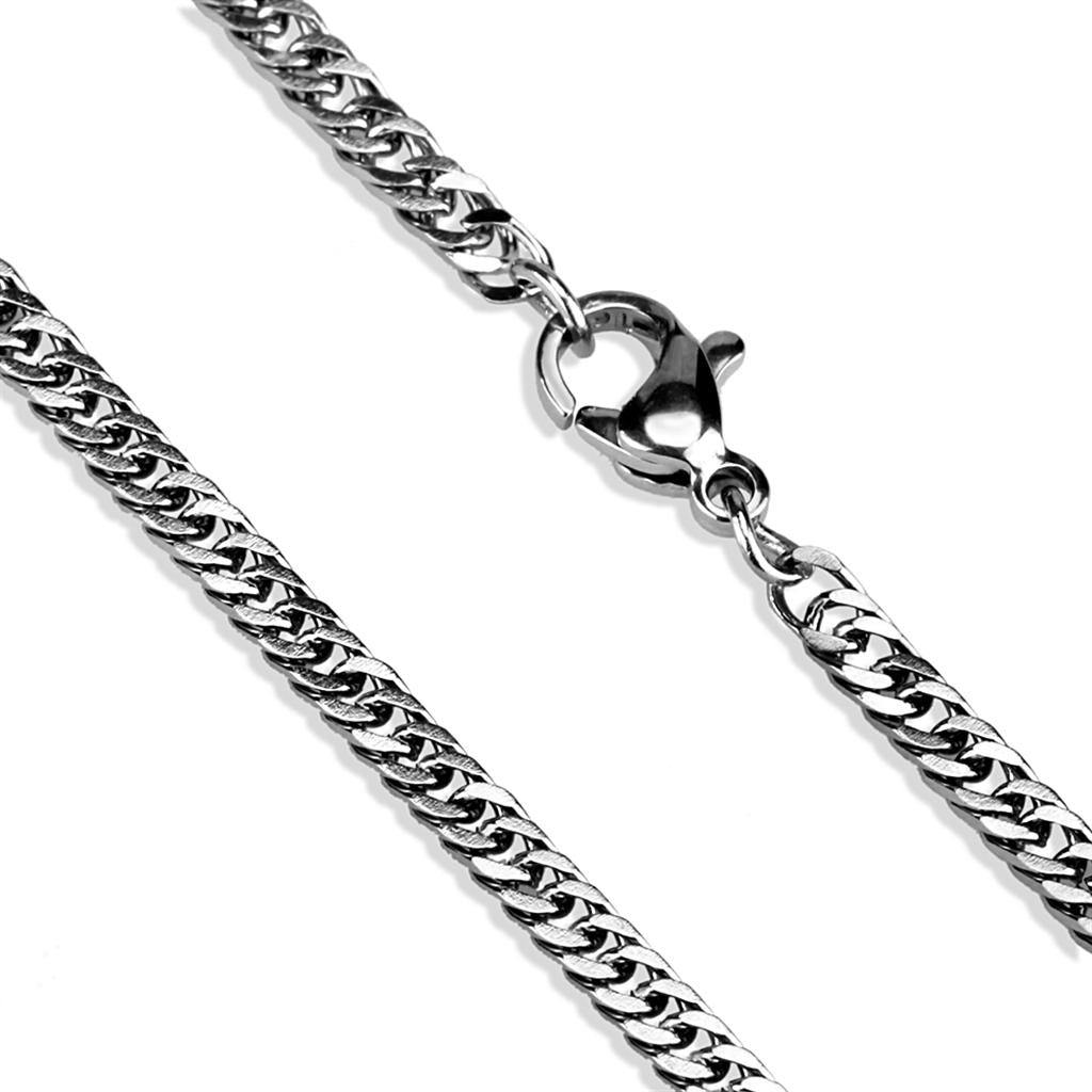 TK2429 - High polished (no plating) Stainless Steel Chain with No Stone-1