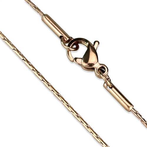 TK2439R - IP Rose Gold(Ion Plating) Stainless Steel Chain with No Stone-1