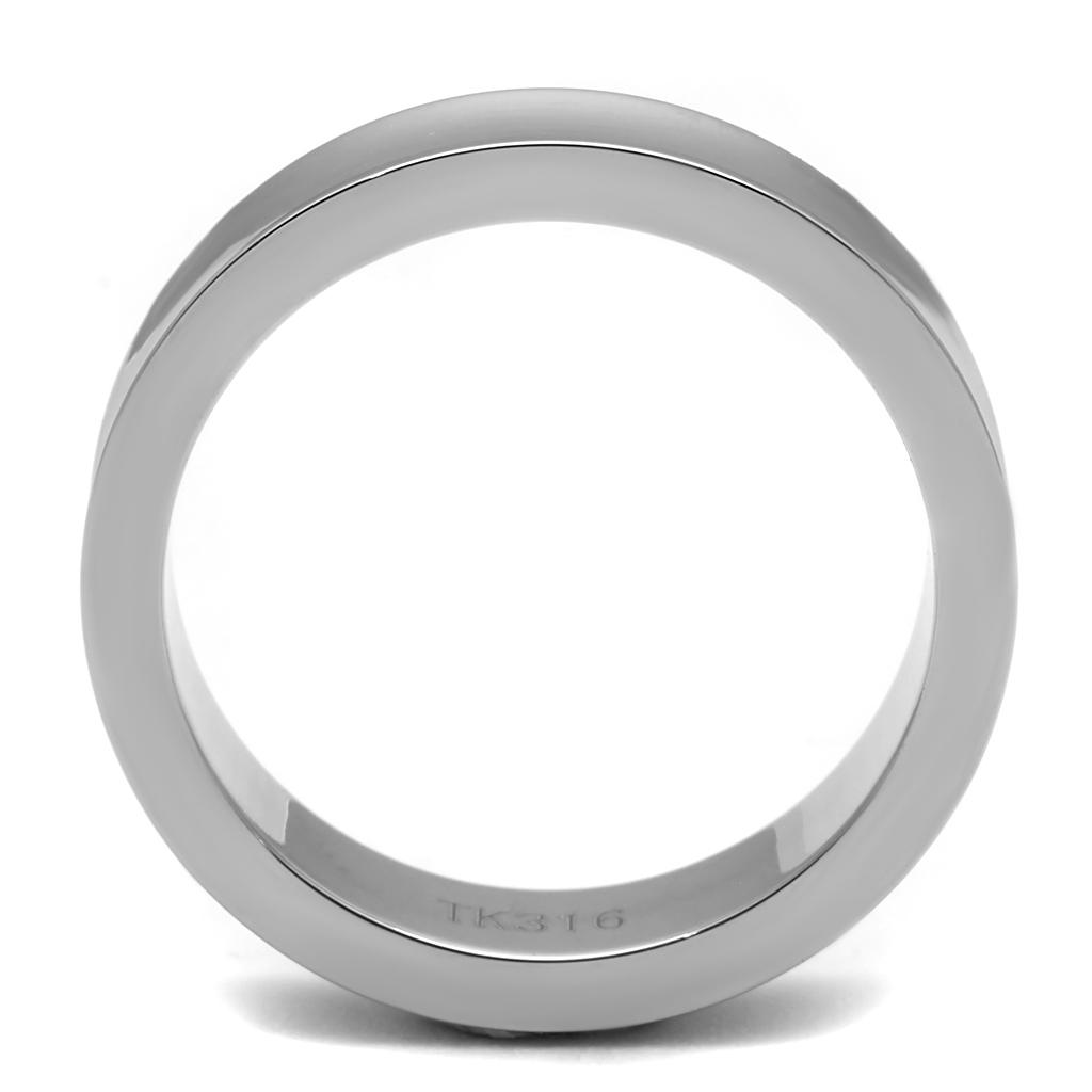TK2561 - High polished (no plating) Stainless Steel Ring with No Stone-3