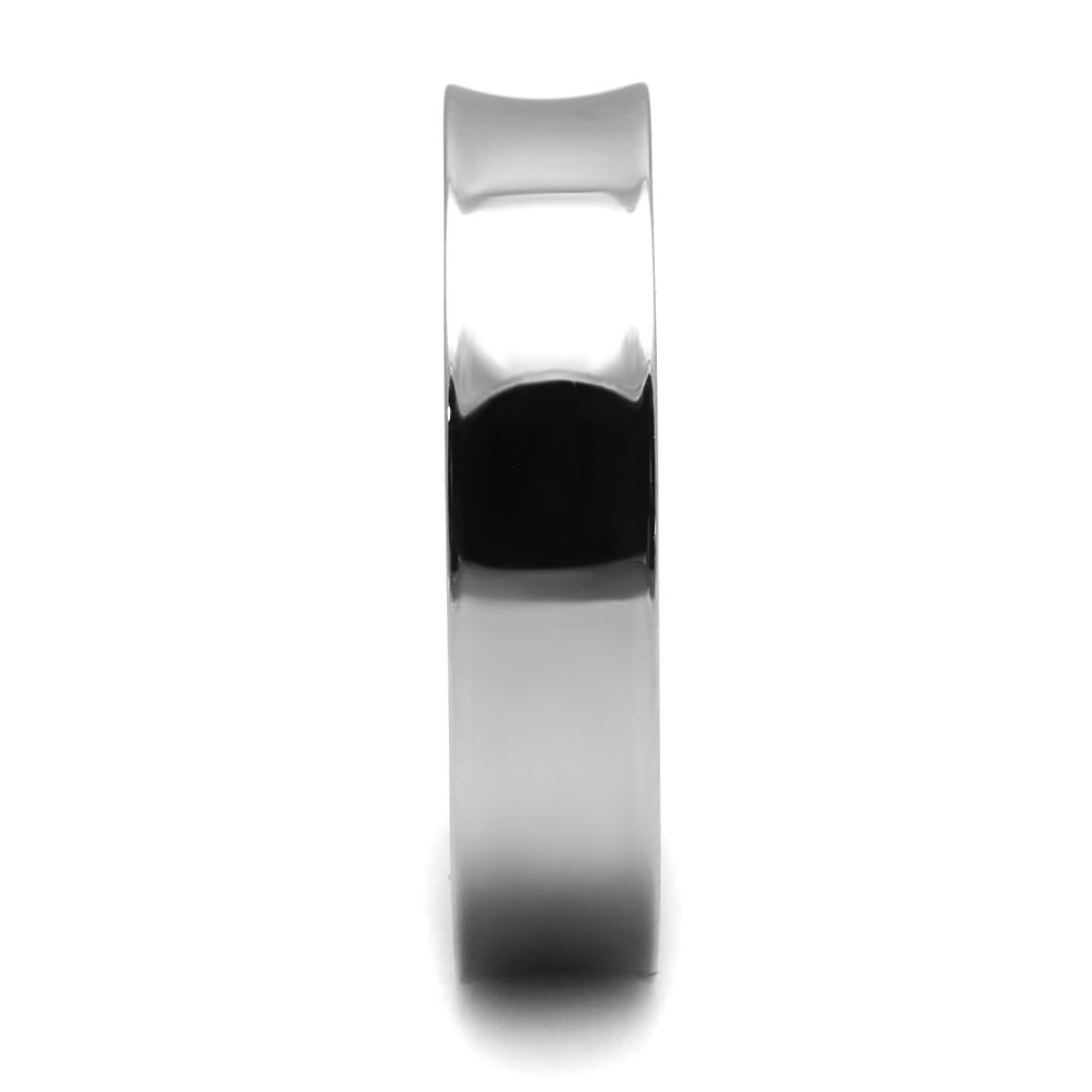 TK2561 - High polished (no plating) Stainless Steel Ring with No Stone-4