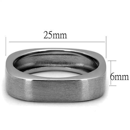 TK2668 - High polished (no plating) Stainless Steel Ring with No Stone-1