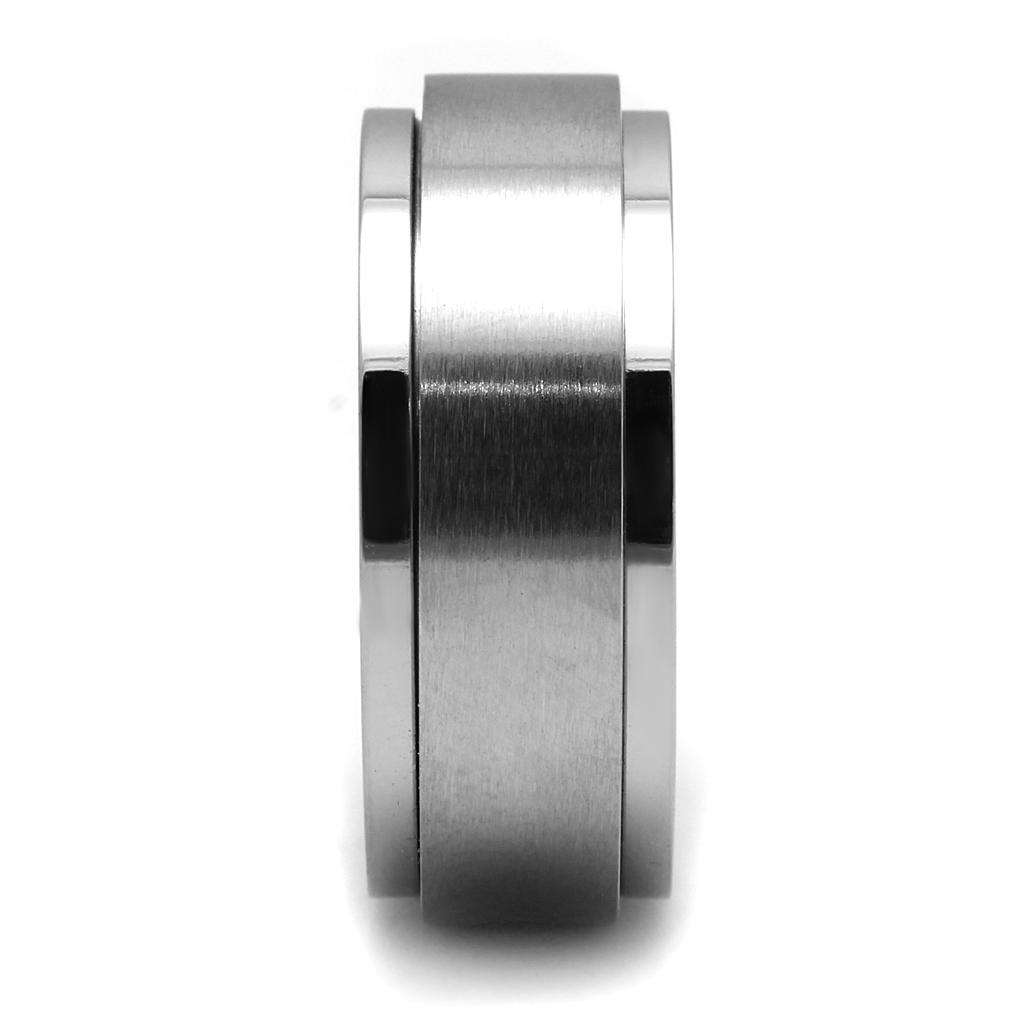 TK2919 - High polished (no plating) Stainless Steel Ring with No Stone-3