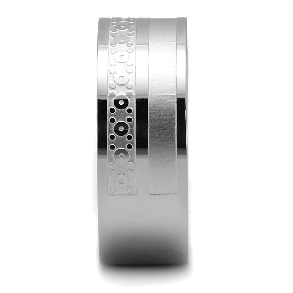 TK2944 - High polished (no plating) Stainless Steel Ring with No Stone-3