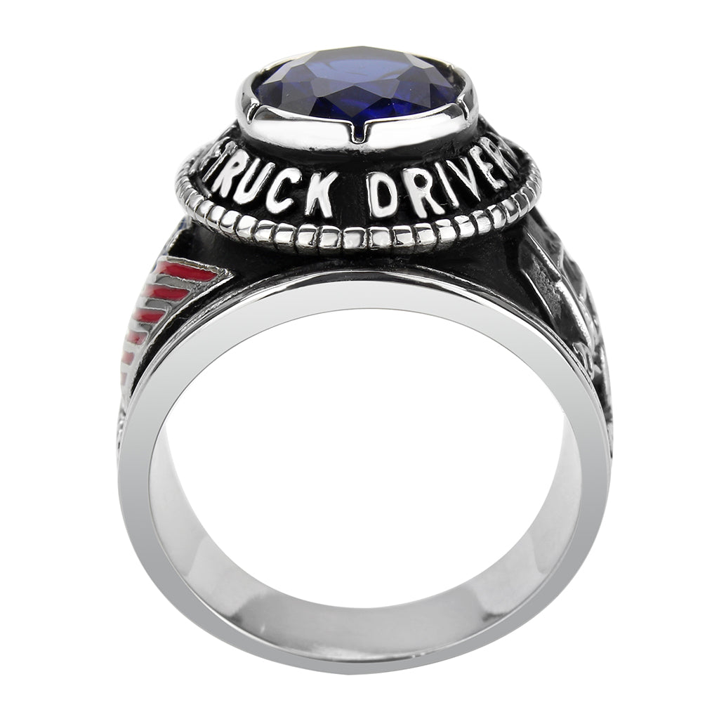 TK30320 - Trucker Ring in Montana Blue-3