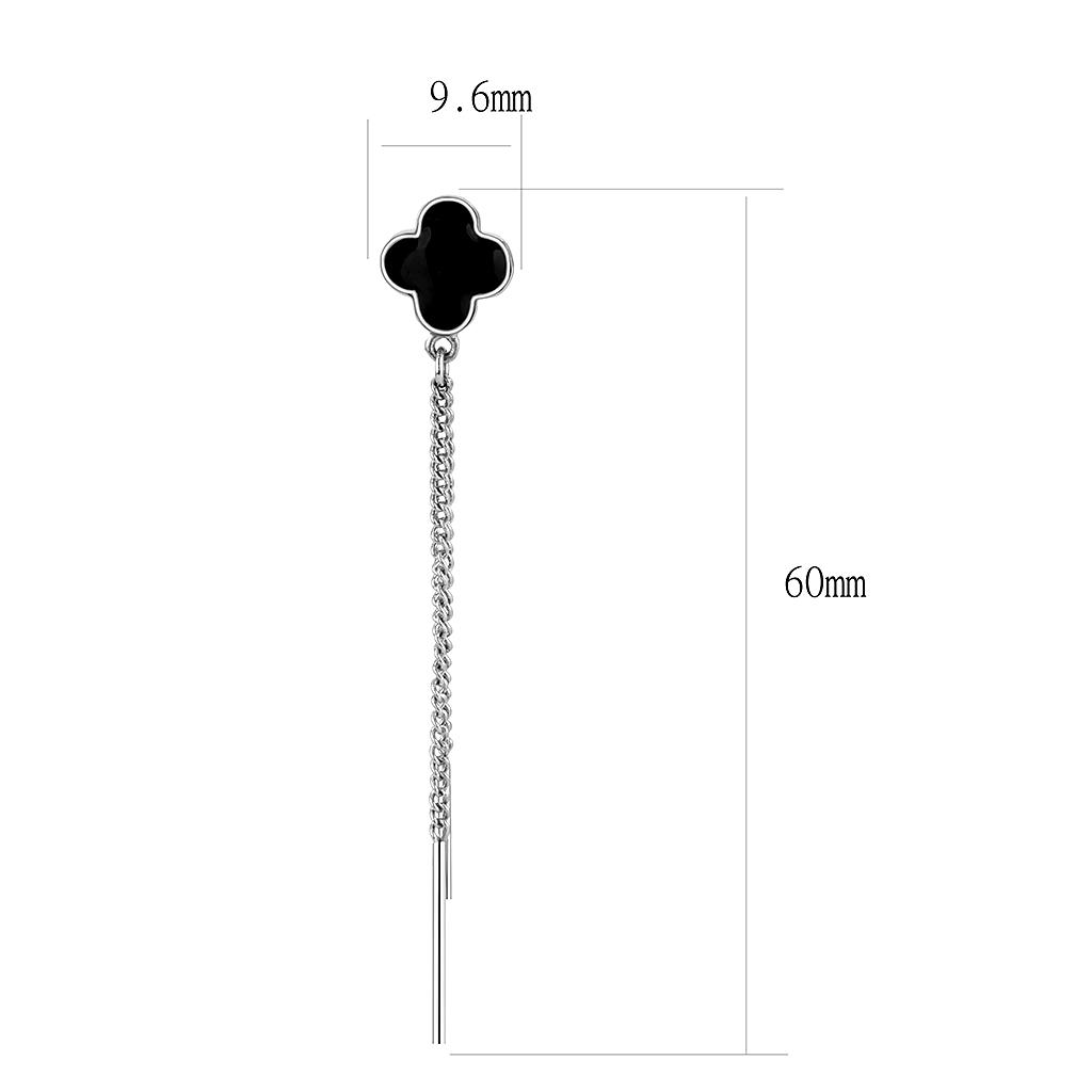 TK3611 - No Plating Stainless Steel Earrings with No Stone-1