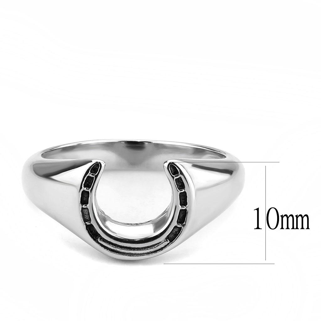 TK3619 - High polished (no plating) Stainless Steel Ring with No Stone-1