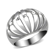 TK3732 High polished Stainless Steel Ring with NoStone in No Stone-0