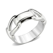TK3803 - High polished (no plating) Stainless Steel Ring with NoStone in No Stone-0