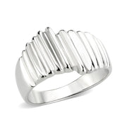 TK3804 - High polished (no plating) Stainless Steel Ring with NoStone in No Stone-0