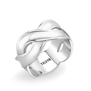 TK3866 - High polished (no plating) Stainless Steel Ring with NoStone in No Stone-0