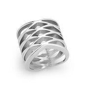 TK3884 - High polished (no plating) Stainless Steel Ring with NoStone in No Stone-0