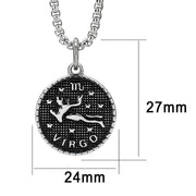 TK3922 - High polished (no plating) Stainless Steel Chain Pendant with NoStone in No Stone-0
