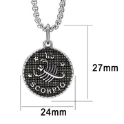 TK3926 - High polished (no plating) Stainless Steel Chain Pendant with NoStone in No Stone-0