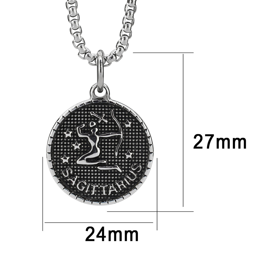 TK3927 - High polished (no plating) Stainless Steel Chain Pendant with NoStone in No Stone-0
