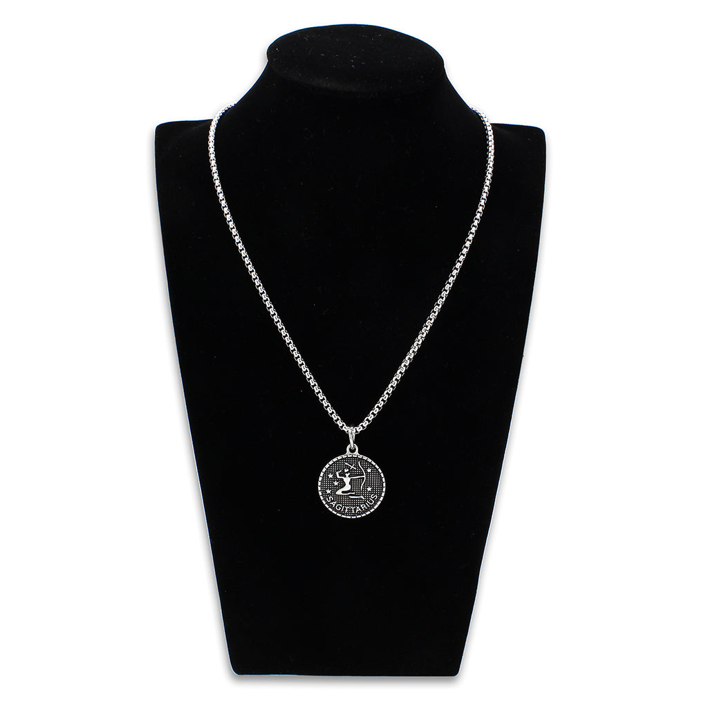 TK3927 - High polished (no plating) Stainless Steel Chain Pendant with NoStone in No Stone-2