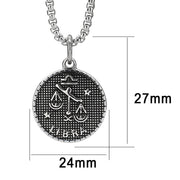 TK3930 - High polished (no plating) Stainless Steel Chain Pendant with NoStone in No Stone-0