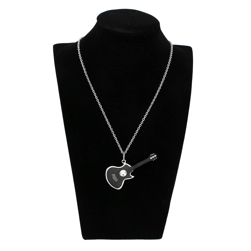 TK3933 - High polished (no plating) Stainless Steel Chain Pendant with Top Grade Crystal in Clear-1