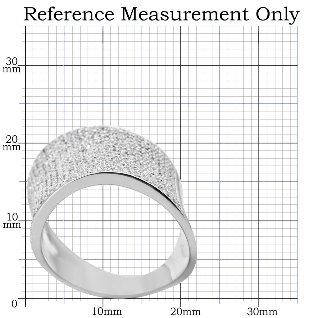 TS027 - Rhodium 925 Sterling Silver Ring with AAA Grade CZ  in Clear-1