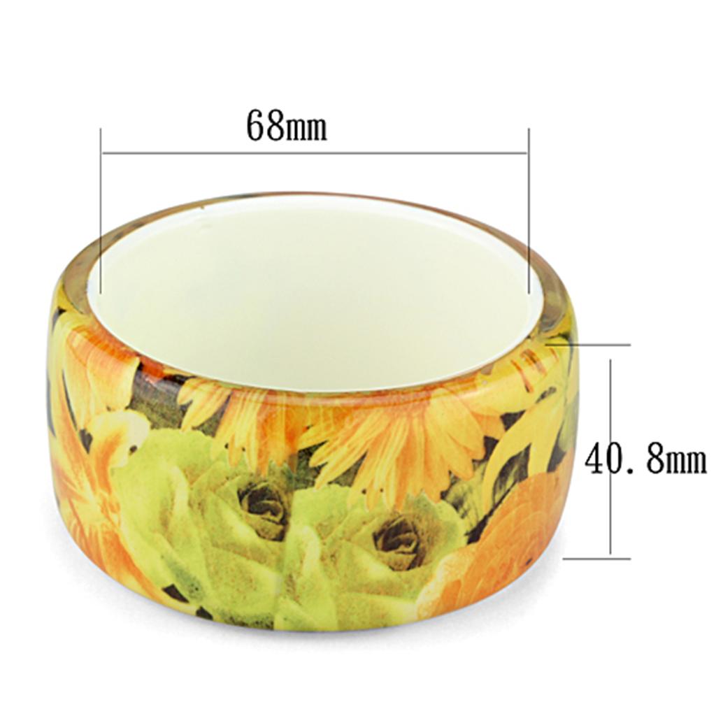 VL123 -  Resin Bangle with No Stone-1