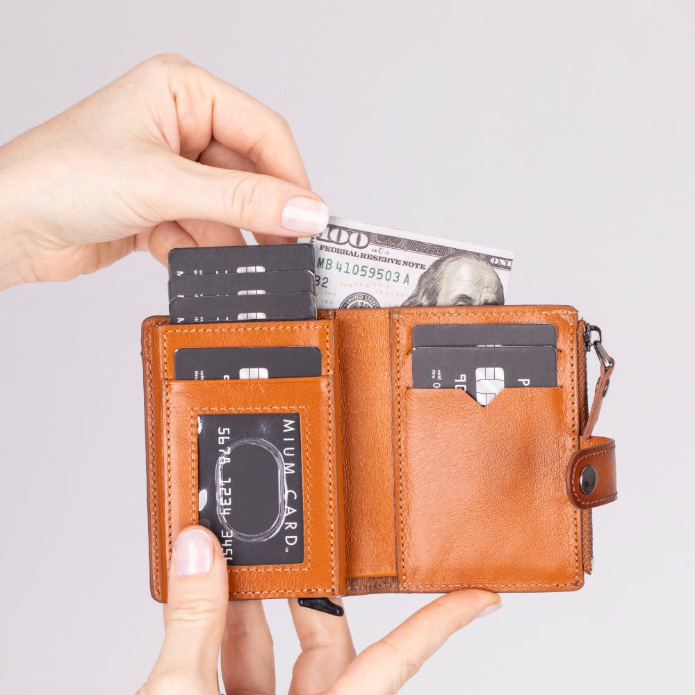Andalusia Genuine Leather Pop-Up Cardholder with RFID Protection-1